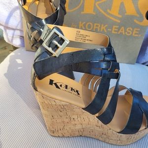 Korks by Kork-ease black sandals  size 8